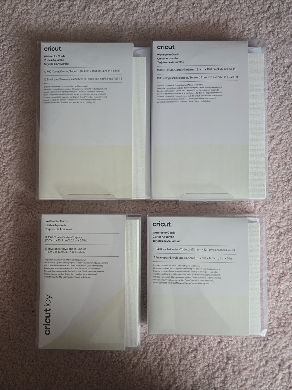 Cricut Watercolor Cards & Envelopes Pack